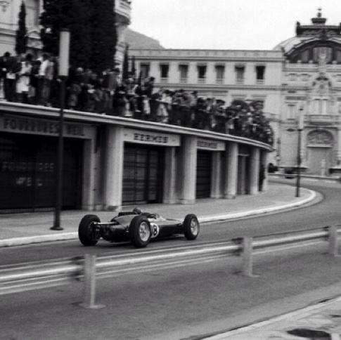 La Lotus 25 à Monaco La Lotus 25 à Monaco